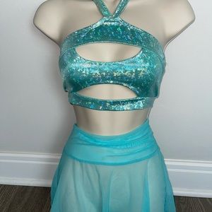 JValentine set ; top & mesh skirt